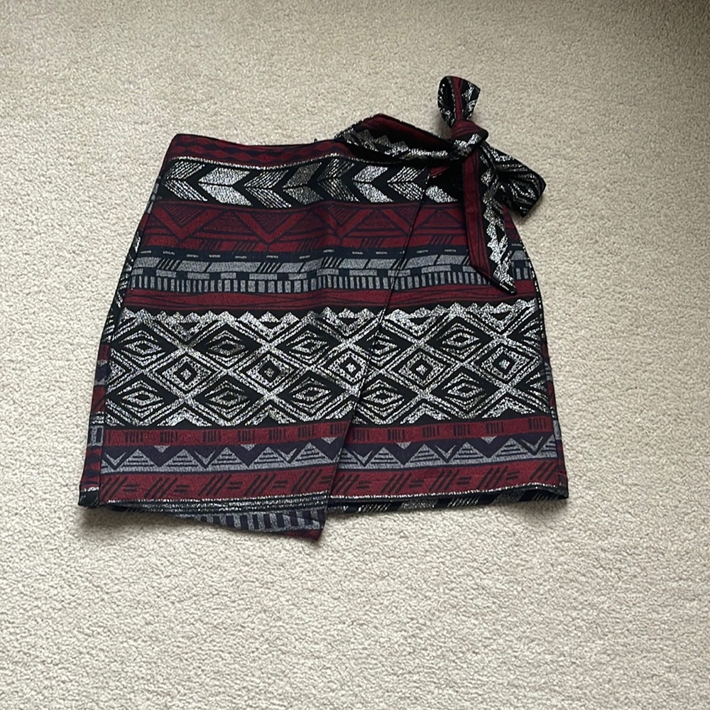 Express mini wrap skirt